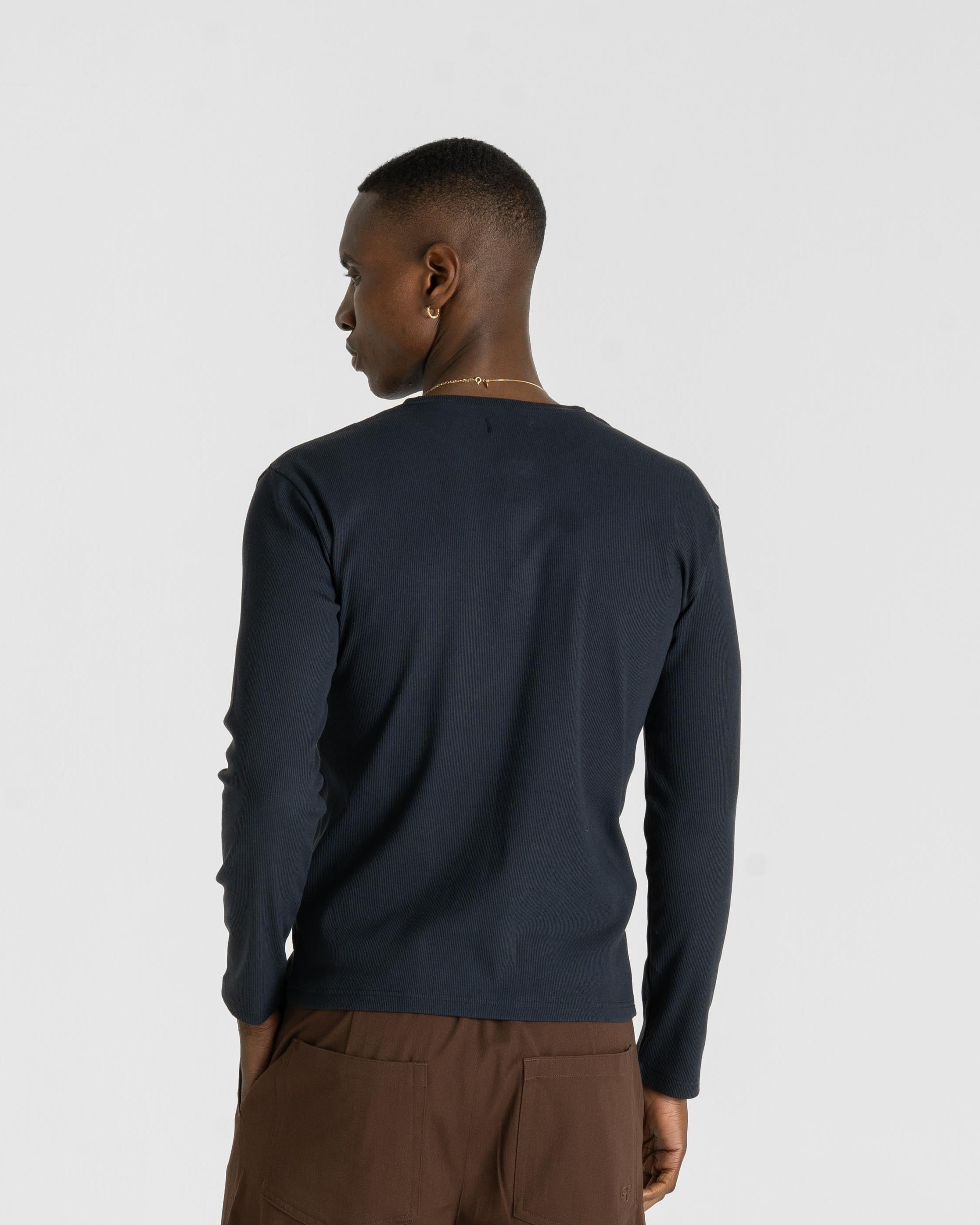 Henley Long Sleeve Navy